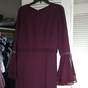 Ladies extreme bell sleeve dress